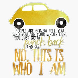 Once Upon A Time - This Is Who I Am Quote Bumper Sticker Vinyl Decal 5 inches