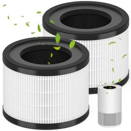 AP-S0610L True Replacement Filter Compatible with MOOKA AP-S0610L Air Cleaner Purifier filter, 3-in-1 Premium Air Filter Replacement, 2 Pack