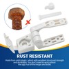 Toilet Seat Hinge Lncludes Plastic Bolts Kit Fits Most plastic