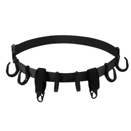 lasuroa Treestand Strap Hangers, Multi-Functional Tree Stand Bow Holder with 2pcs Olecranon Hooks 6pcs Hooks Saddle Hunting Accessories Outdoors, Forestry (Black)