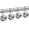 Beautiful Black Butterfly Insect Decorative Shower Curtain Hooks Rings Set