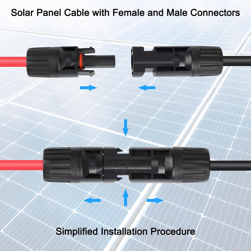 TCEUMIK Solar Connectors Y Branch Parallel Adapter 1 to 3