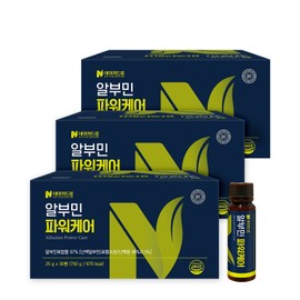 Nature Dream Albumin Power Care / Silk Peptide Taurine Egg White Albumin 30 pieces, 3 pieces / 네이처드림 알부민 파워케어 /실크펩타이드 타우린 난백알부민 30개입, 3개