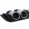 Universal Car Rear Bumper Lip Diffuser Spoiler 4 Holes Exhaust
