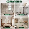 PTLEVYN Bathroom Exhaust Fan Cover White Matte Bathroom Ceiling Fan
