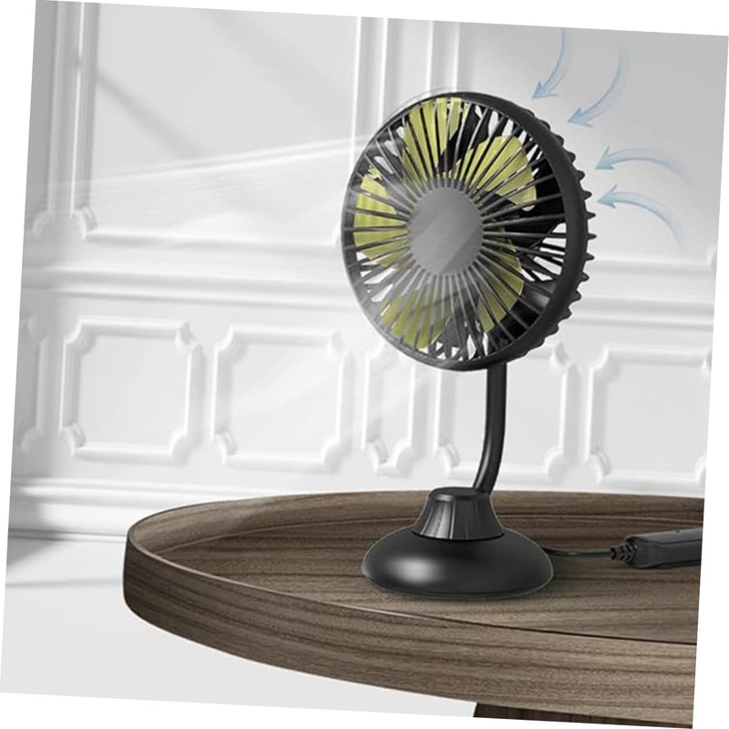 Alipis Mini Portable Car Fan Versatile Cooling for Cars and