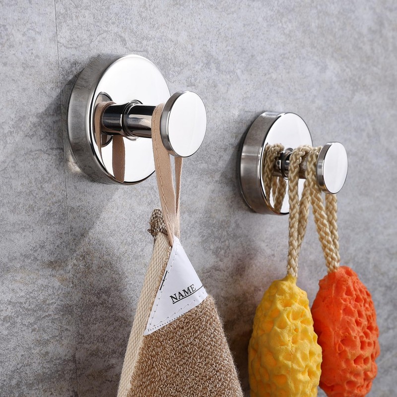 Augegel Suction Cup Hooks for Shower, Reusable Towel Hooks for