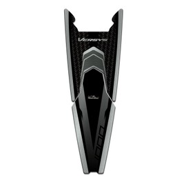 Resin Bike Motorcycle Sticker Compatible with Kawasaki Versys 1000 2021 Grand Tourer Silver Metal. Protective Tank Pad from Case PU Graffi. Sticker 3D Resin Coated - Carbon Effect