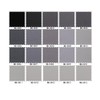 CraftsFabrics 2.5'' x 44'' 20pcs Grey Solid Jelly Rolls Fabric