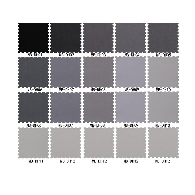 CraftsFabrics 2.5'' x 44'' 20pcs Grey Solid Jelly Rolls Fabric