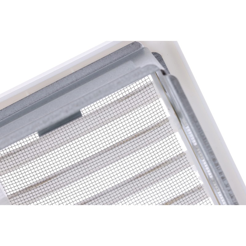 Upmann Ventilation Grille, White Plastic 10X16 M Installed flieg. 50161