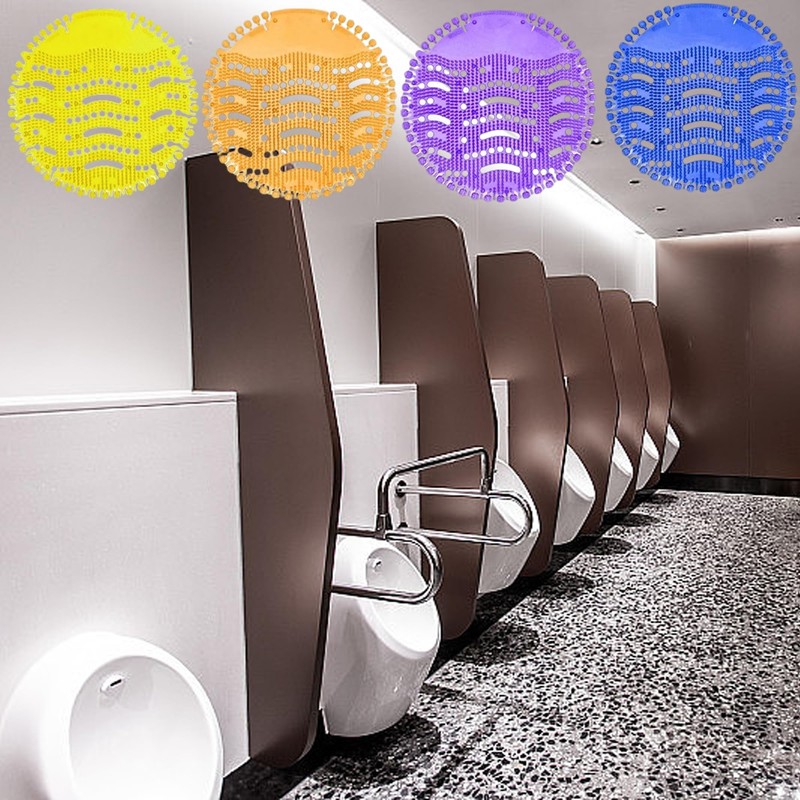 SUQ 12PCS Urinal Screen Deodorizer, Splash Mats, Urinal Screen Deodorizer