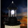 Enajucy Solar Lighthouse Rotating Light - 360 Degree Light Houses