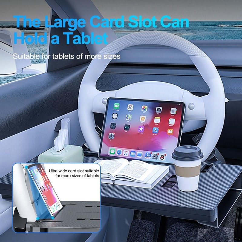 MDee 2-in-1 Car Steering Wheel Tray Desk & Seat Gap