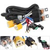 Partsam 1Set H4 Headlight Relay Harness Kit for 7x6 5x7