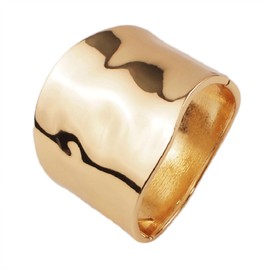 Roe Dolph Chunky Gold Bracelets for Women Wide Cuff Bangle Bracelet Minimalist Wristbands Fashion Arm Cuff Bangles Statement Jewelry for Bridesmaid Birthday Gifts