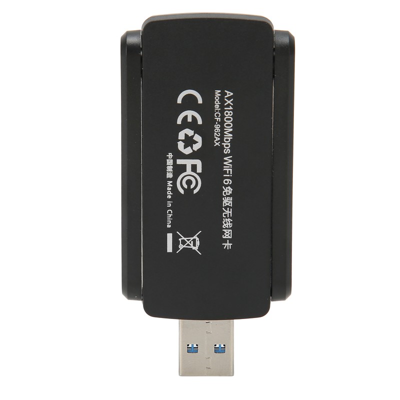 WiFi 6 Adapter AX1800M 5Ghz/2.4Ghz USB3.0 High Gain Antenna Plug