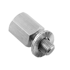 TAODAN Bicycle Hub Connector Adapter Bicycle Trailer Hitch Extension Bolt 3/8 inch x 26 Threads 304 Stainless Steel For 9.3 to 9.5mm Solid Axle Diameter