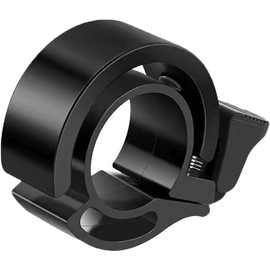 Lznnnni Road Bike Bell, Diameter 0.9 inches (22 mm), Black, Bicycle, Bell, Small, Aluminum Alloy, Rustproof, Concealable, Lightweight, Cycling Bell