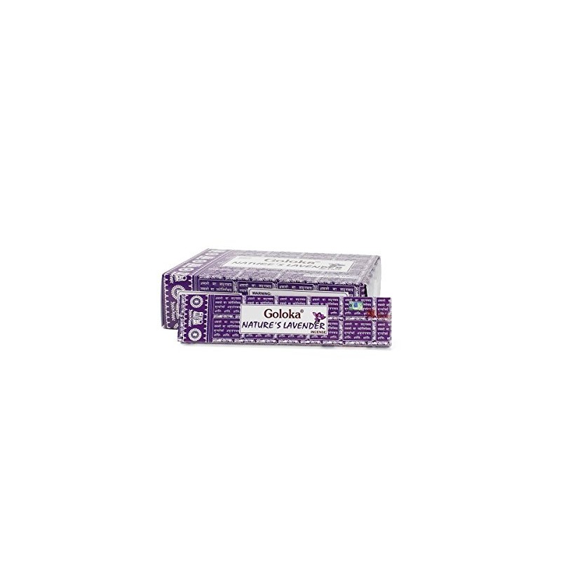 Goloka Natures Lavender Incense, Box of 12 Piece