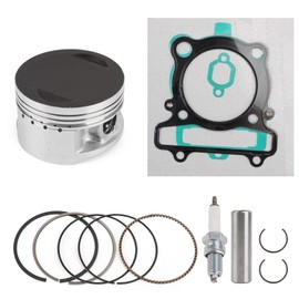 Areyourshop Motorcycle Engine Piston Cylinder Top End Kit, Piston Rings Gasket Spark Plug Kit Set fits for Yamaha Warrior 350 YFM350X 1987-2004