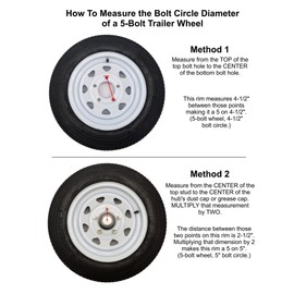 Rigid Hitch Trailer Hub Kit - for 1-3/8" Inner / 1-1/16" Outer Tapered Spindle - 5 Bolt on 4-1/2" Bolt Circle
