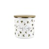 Purely Home Scattered Bees Decaf Coffee Canister - White Metal