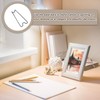 PATIKIL 5.1" Adhesive Easel Back, 2 Pcs Metal Picture Frame