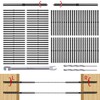 RiaYer 100-Pack Black Cable Railing Kits, 1/8" Swage Lag Screws