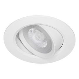 Oley Leuchten® NUVA LED Recessed Spotlight, 230 V, Flat Spotlight, Indoor Spotlight, LED Spotlights, 230 V, 5 Watt, Warm White, Installation Diameter 68 mm, Pack of 1
