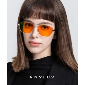 ANYLUV Blue Light Glasses for Woman/Men, Blue Light Blocking Glasses Women Computer Gaming Glasses for Eye Protection