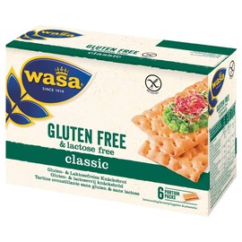Wasa Knäckebrot Lactose- und Glutenfrei 240g Packung, 6 Portionen 40g