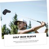 Totority 10Pcs PU Golf Club Head Cover Durable Putter Sleeves
