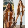 6 PC Cowgirl Western Outfits for Women Retro Cowgirl Costumes