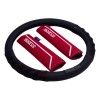 Funda Cubrevolante Sparco Negro Rojo Cubre Cinturón