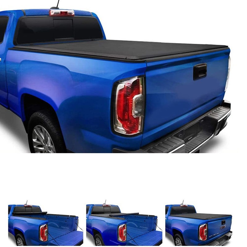 SCITOO Soft Roll-Up Truck Tonneau Covers Appropriate for 2007-2013 for