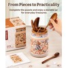 PieceRelax 3D Puzzle Jar 128 Plastic Pieces for Adults -