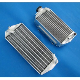 Aluminum radiator & hose for Suzuki RMZ450 RMZ 450 2007 07 (WHITE)