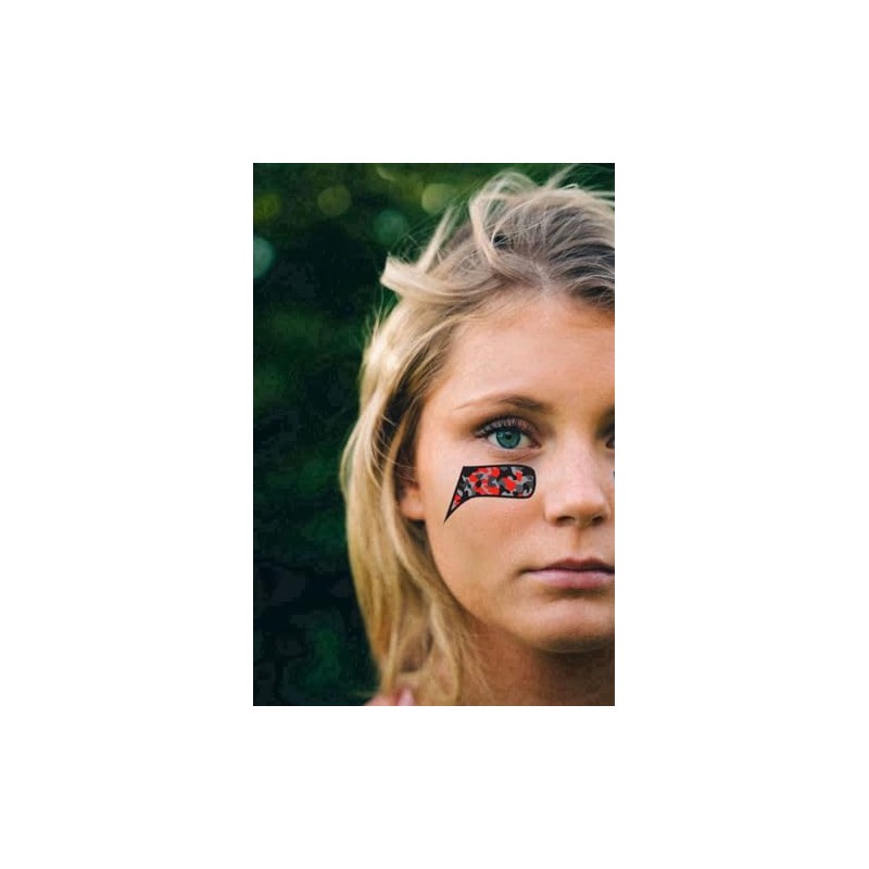 BLSTK Sports Eye Black Temporary Tattoos