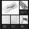 Hinge Repair Plate,10PCS Cabinet Hinge Repair Plate with Customized Screws,Stainless