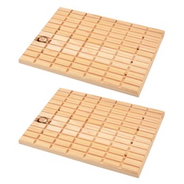 Bohue Rabbit Wooden Scratching Board Grinding Deck Bunny Claws Scratching Board Wooden Toys Pet Supplies Plate Scratch Tools for Rabbit Hamster Squirrel (2)