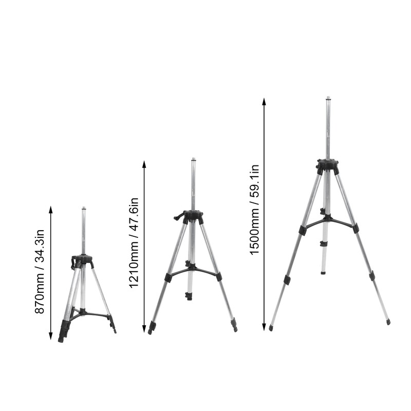 1.5 Meter Tripod Lightweight Self Levelling Horizontal Measuring Level Stand