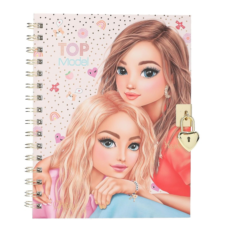 Depesche TOPModel - Diary with Heart Lock and Bracelet, Book