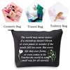 Snowdrop Flower Gift Makeup Bag Snowdrop Gifts Inspirational Quote Snowdrop
