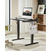 Marsail Electric Adjustable Height Standing Desk with Storage Bag, 48
