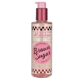 VICTORIA'S SECRET PINK BROWN SUGAR BODY OIL w/ SHEA BUTTER 8 oz NEW