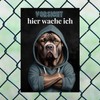 siviwonder Dog Sign with German Text "Vorsicht Cane Corso Dog"
