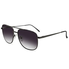 In Style Eyes Just Chillin' Full Reader Sunglasses, Non-Bifocal Aviator Sunglasses - Wired Metal Frame - Non-Polarized Lens - Pewter - 2.75x