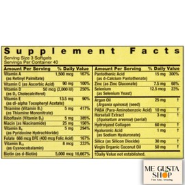 Extra Strength Hair, Skin & Nails Dietary Spring Valley Supplement, Biotin, Collagen, Gelatin 120 ct Includes Pill Organizer