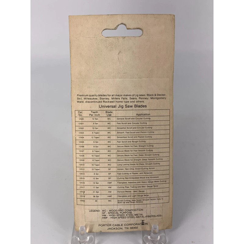 PORTER-CABLE Porter Cable Universal Jig Saw Blades 1 Pkg of